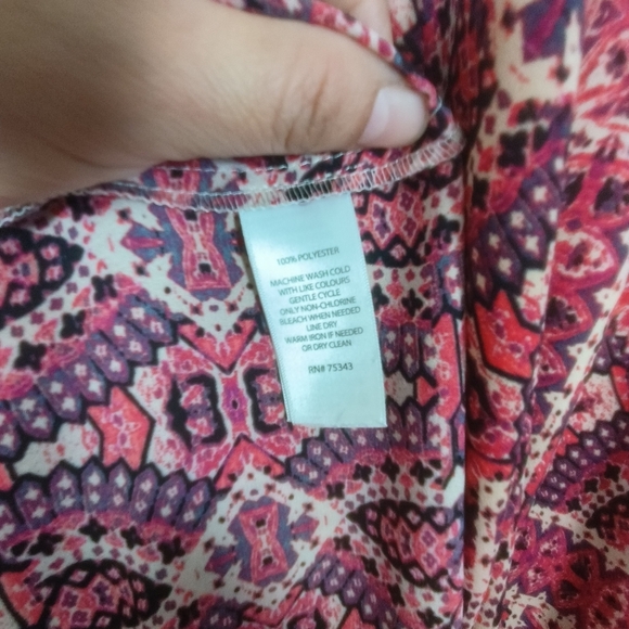 Cynthia‎ Rowley Multicolor Asymmetrical Cover Up Dress Women Sz 10 Casual Tunic - Picture 11 of 12